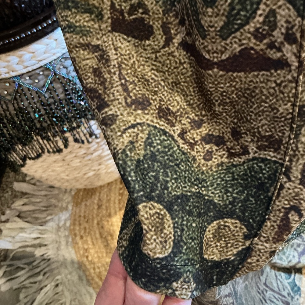 Bohemian Maxi Dress with Floral and Geometric Patterns - Picture 6 of 14